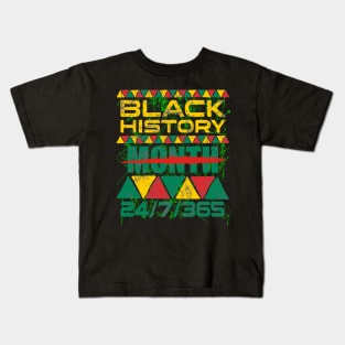 black history month 24/7/365 Kids T-Shirt